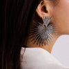 Spiked On Love Heart Shaped Earrings