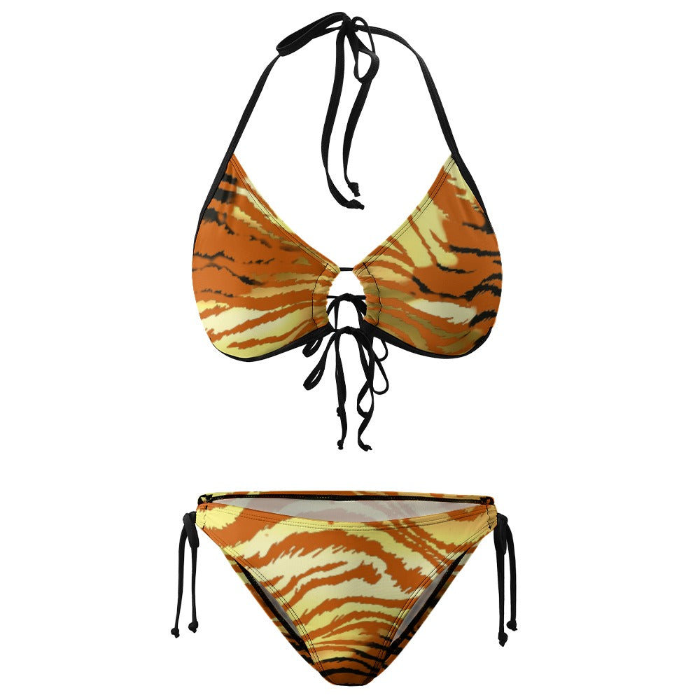 Golden Tiger Plus Size String Bikini