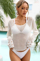 The Avalon Scoop Neck Long Sleeve Cover Up
