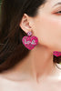 Beaded LOVE Earrings
