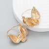 Twisted Rhinestone Hoops