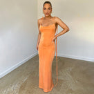 Robe longue dos nu