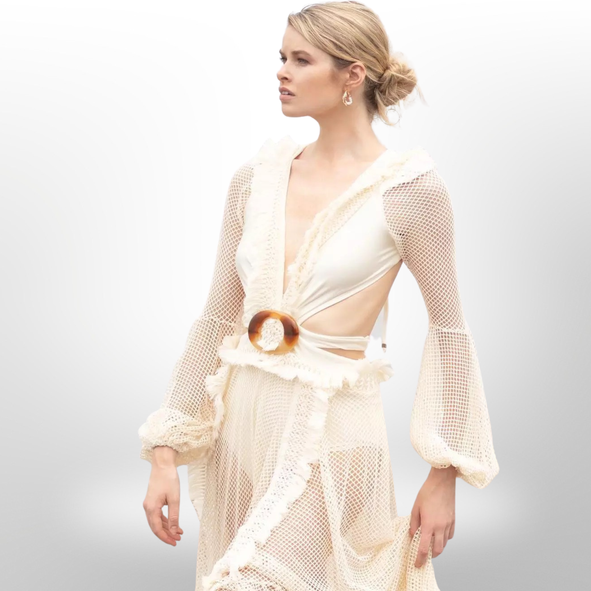 Beach Goddess White Maxi Dress White / XL Beach Goddess White Maxi Dress White / XL