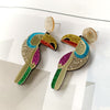 Tropical Parrot Earrings