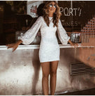 Petite Shine On 'Em Sequin Micro Mini Dress