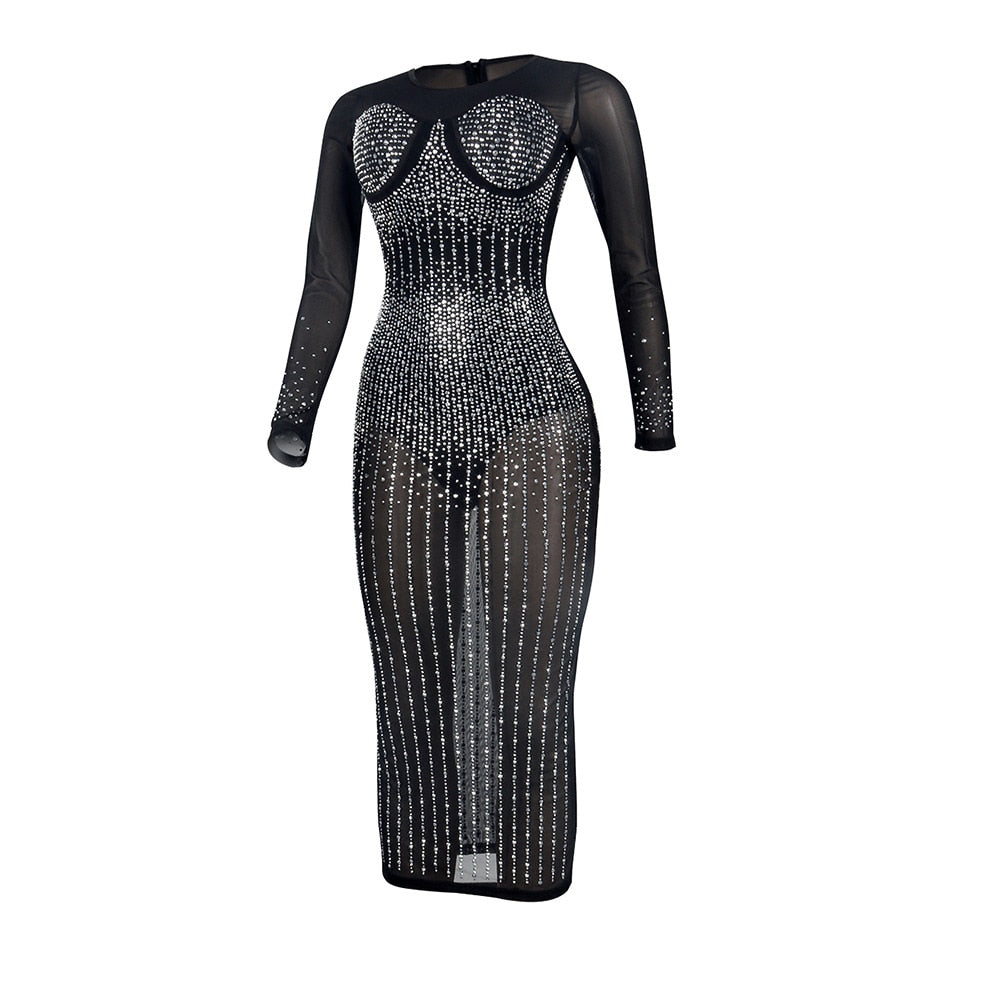 Diamonds Are Forever Midi Dress