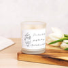 It is time to let go of the things that hold me back. Affirmation Candle