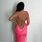 Robe longue dos nu