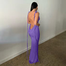 Robe longue dos nu