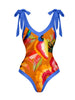 Meet Me In Tahiti One Piece Swimsuit and Sarong