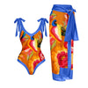 Meet Me In Tahiti One Piece Swimsuit and Sarong