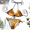 Golden Tiger Plus Size String Bikini