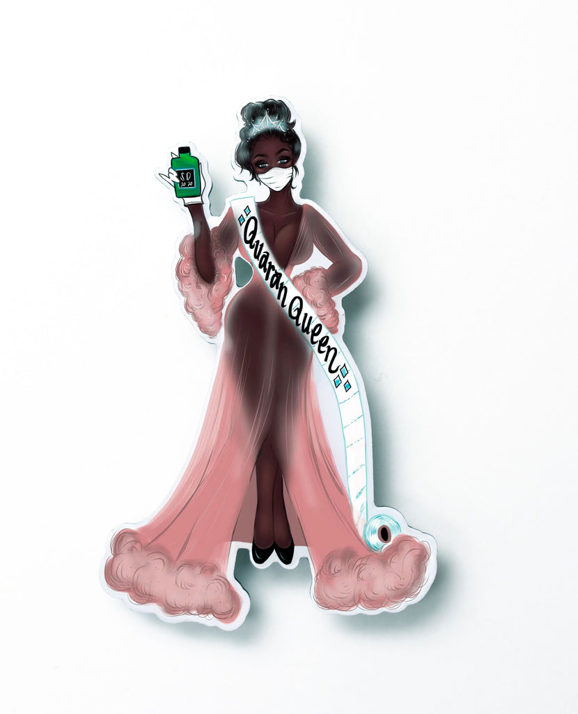 QuaranQueen Social Distancing Brooch ~ Vanessa